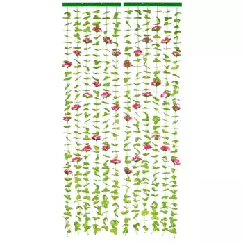 Дверная штора Maximex «Розы», (1 шт.), листовая штора для балкона и террасы, защита от насекомых и приватности, красный