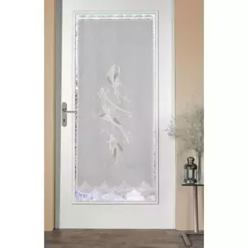 Дверная штора Plauen с вышивкой «Doorsstores Stars», (1 шт.), ВxШ: 158x66, украшенная вышивкой из настоящего кружева Plauen Stickereien Plauen, белый