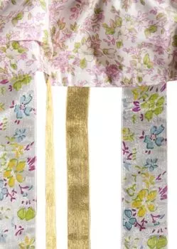 Дверная штора в стиле пэчворк 90 х 250 см, цвет: зеленый цветочный. 2Lif