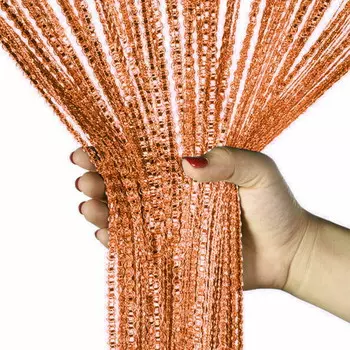 Дверная занавеска из бисера Matt 1 х 2 м, светло-коричневый