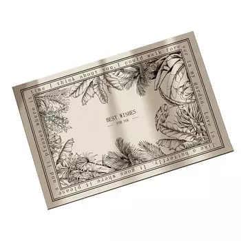 Дверной коврик в скандинавском стиле, противоскользящий, с прочным захватом, с рисунком растений/цветов, принтом, украшением, тонкая текстура, мягкий напольный коврик для ванной комнаты и туалета для входа-C, размеры: 40x60 см Stuttg, мультиколор