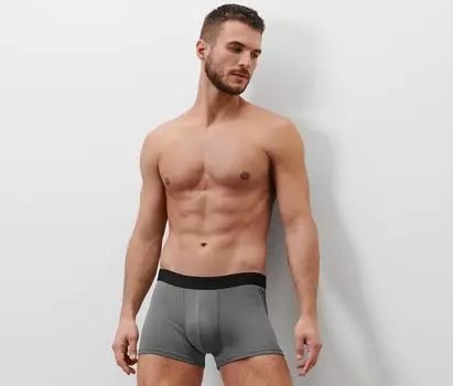 Двое трусов-боксера Tchibo, 1x черный, 1x черно-серый