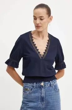 Двойная блузка Morgan, темно-синий