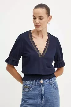 Двойная блузка Morgan, темно-синий