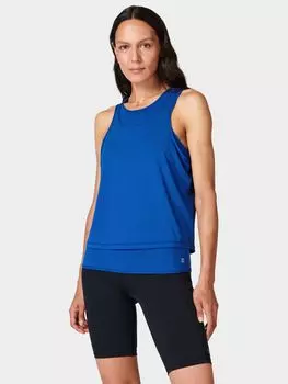 Двойная майка на бретелях Sweaty Betty, молния синий