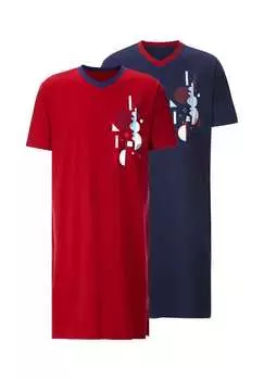 Двойная ночная рубашка из четырех предметов Babista, мультиколор