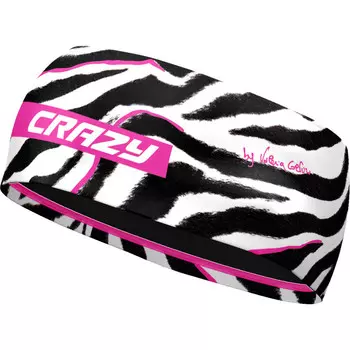 Двойная повязка на голову Crazy, цвет Black-Zebra