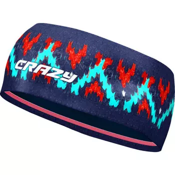 Двойная повязка на голову Crazy, цвет Norway Red Wool