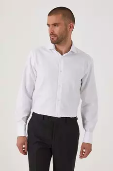 Двойная рубашка добби с двойными манжетами Skopes, белый