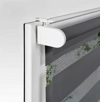 Двойная руленая штора полупрозрачная Homeware, серый