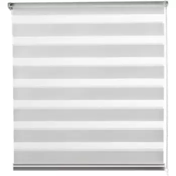 Двойная рулонная штора Bruno Banani «Barrow», светозащита, без сверления, свободно висит, фиксированный размер, полосы, цветовой градиент, зажимная опора, белый