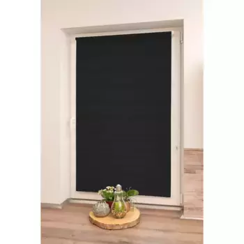 Двойная рулонная штора K-HOME «Maringa Klemmfix», светозащита, сверление не требуется, черный