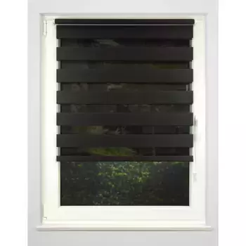 Двойная рулонная штора mydeco «Just», светозащита, не требует сверления, свободно висит, цвет anthrazit + anthrazit