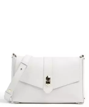 Двойная сумка через плечо Foulonne из зерненой яловой кожи. Lancaster, белый