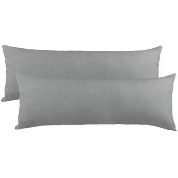 Двойная упаковка Чехол Active 40x200 темно-серый, хлопковый трикотаж, на молнии CelinaTex