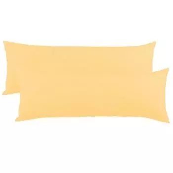 Двойная упаковка Чехол BeBasic 40x145 кремово-желтый, микрофибра, трикотаж, молния CelinaTex