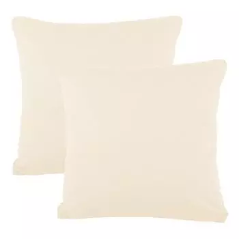 Двойная упаковка: чехол BeNature 50x50 из натурального хлопкового джерси Mako на молнии CelinaTex