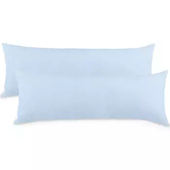 Двойная упаковка - чехол Classic Line 40x145 цвета синего цвета, хлопковый трикотаж aqua-textil