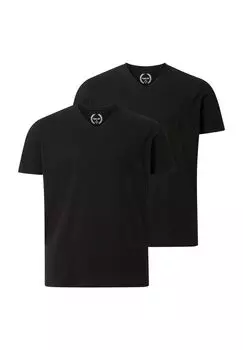 Двойная упаковка футболок EARL MILLS Charles Colby, черный