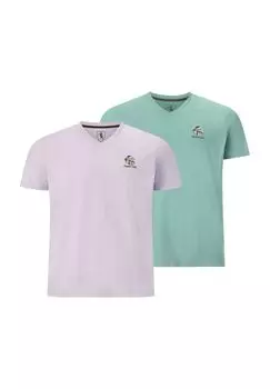 Двойная упаковка футболок EARL RHODIN Charles Colby, цвет Helllila