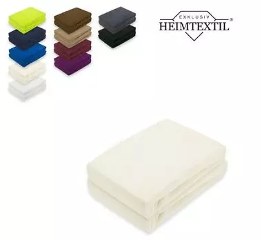 Двойная упаковка махровых простыней премиум натурально-белого цвета 200 х 220 см Sdseetraum, белый