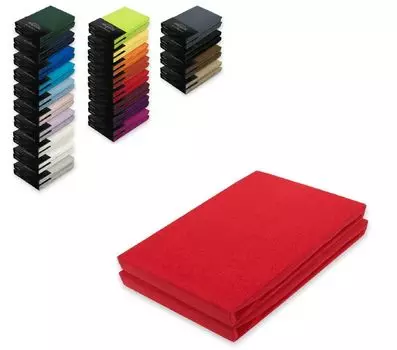 Двойная упаковка трикотажных простыней 200 х 220 см, красных Sdseetraum