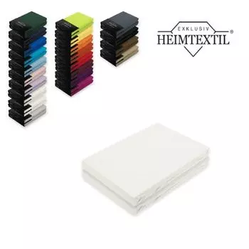 Двойная упаковка трикотажных простыней премиум белого цвета 200 х 220 см Sdseetraum