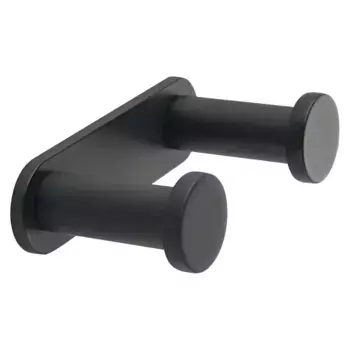 Двойная вешалка для ванной Canary Gedy, матовый черный