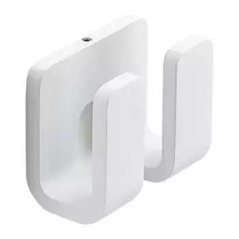 Двойная вешалка для ванной Outline Gedy, матовый белый