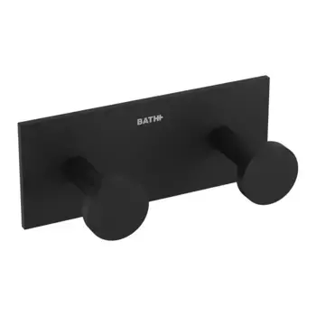 Двойная вешалка для ванной Stick Cosmic, матовый черный