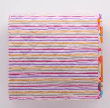 Двойное хлопковое одеяло Domino, 1 квадрат Riviera, фуксия