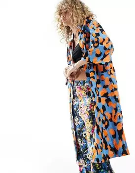 Двойное кимоно с цветочным принтом ASOS MADE IN KENYA