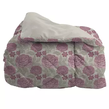Двойное одеяло 245х250 с декоративным принтом Amo Lacasa, розовый