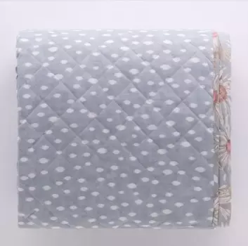 Двойное одеяло из хлопка Маргариты для двуспальной кровати Riviera, серый