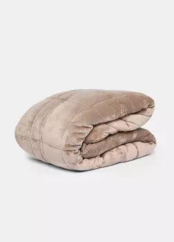 Двойное одеяло из мягкого кораллового флиса Croff, коричневый