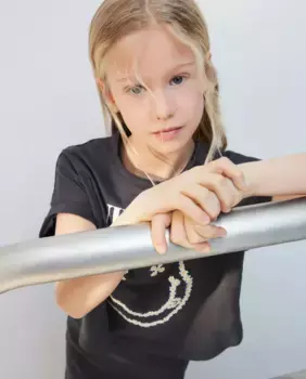 Двойное платье для девочки с коротким рукавом Kids El Corte Ingls, чёрный