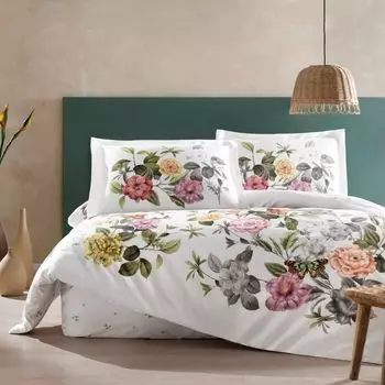 Двойной атласный Комплект постельного белья Tac Olsen, зеленый