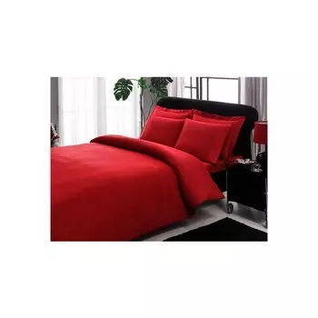 Двойной атласный Комплект постельного белья Tac Stripe, красный