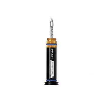 Двойной бескамерный инструмент для введения Lezyne L, черный / черный / черный