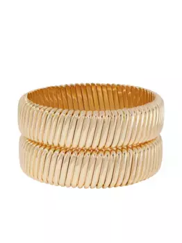 Двойной браслет Roxanne Assoulin, золотой