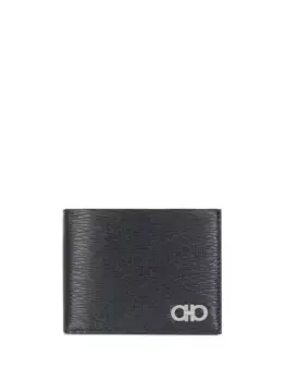 Двойной бумажник Gancio Ferragamo, черный