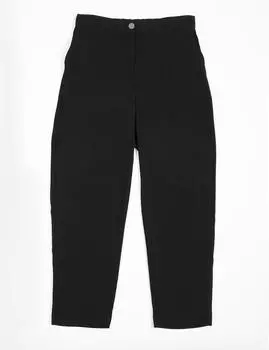 Двойной черный костюм с рюшами и камнями Kayra