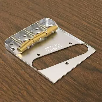 Двойной длинный зубчатый бридж Fender в винтажном стиле Telecaster — с 3 изготовленными на заказ седлами с компенсацией