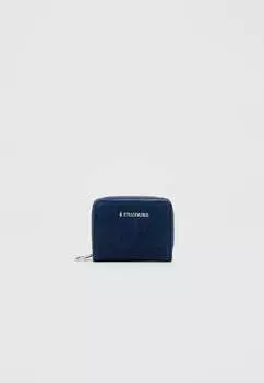 Двойной джинсовый кошелек Stradivarius, синий
