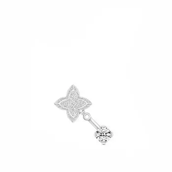 Двойной гвоздик LV Diamonds, круглая бриллиантовая огранка Louis Vuitton, 1 шт.