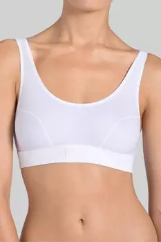 Двойной комфортный бюстгальтер без косточек Sloggi, белый