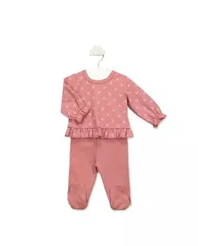 Двойной комплект для девочки оранжевого цвета BABID, оранжевый