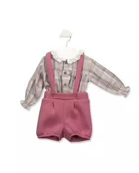 Двойной комплект для девочки розового цвета BABID, розовый