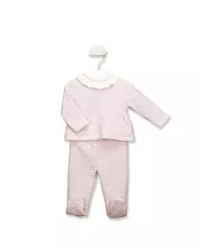Двойной комплект для девочки розового цвета BABID, розовый