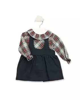 Двойной комплект для девочки темно-синего цвета BABID, темно-синий